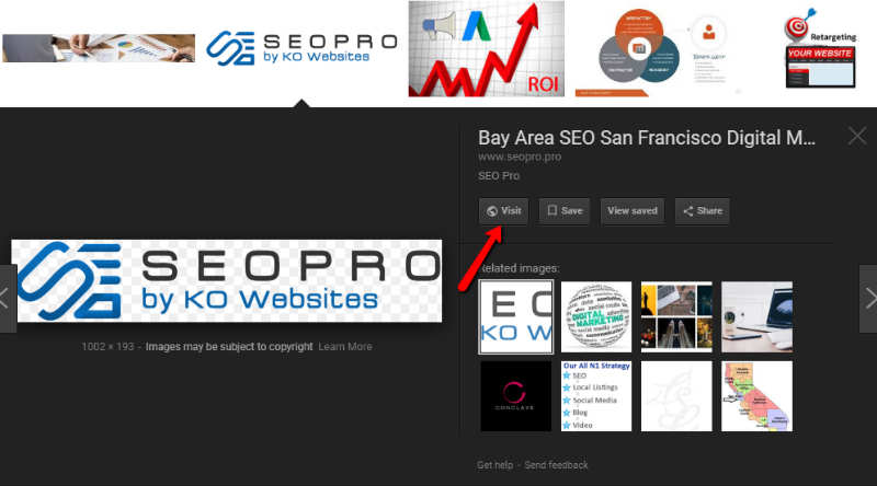 image search results seo pro bay area